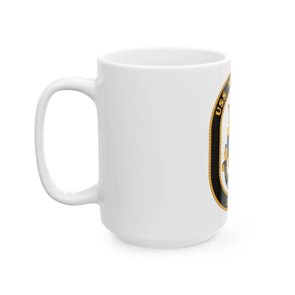 USS McInerney FFG 8 (U.S. Navy) White Coffee Mug-Go Mug Yourself