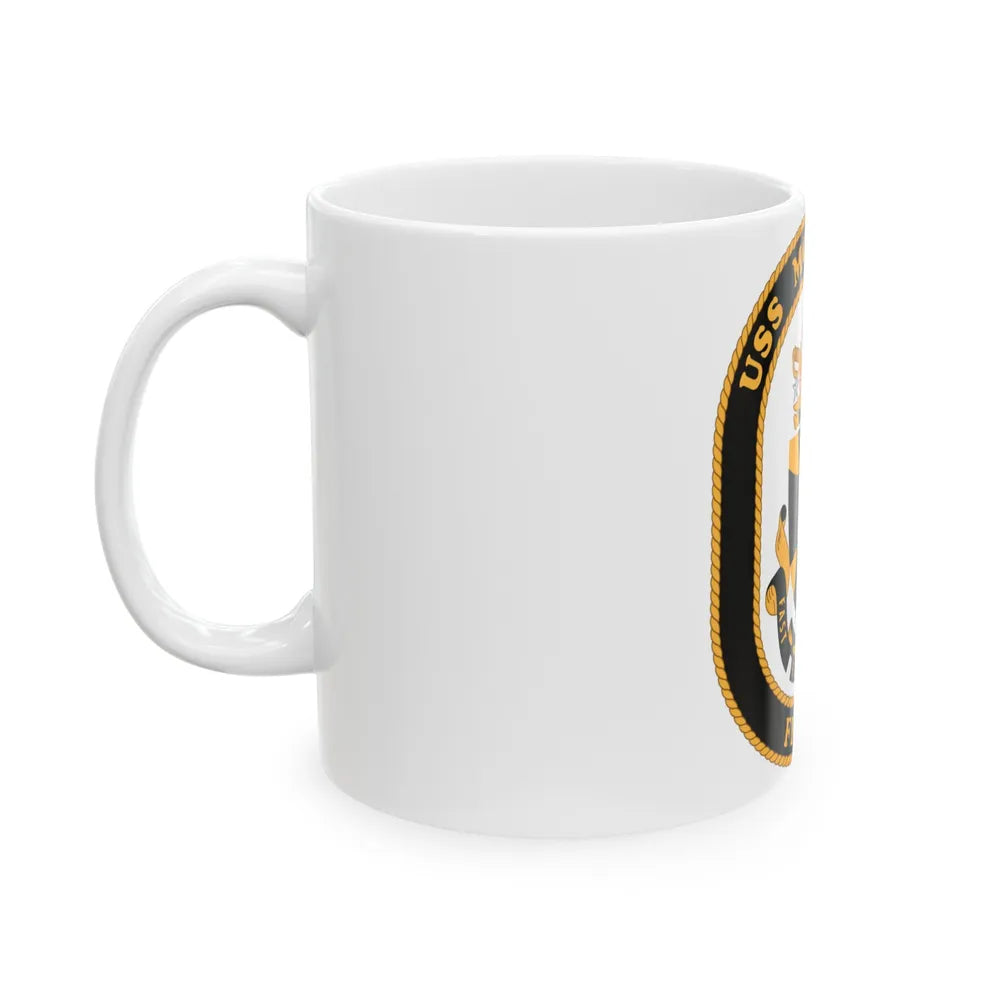 USS McInerney FFG 8 (U.S. Navy) White Coffee Mug-Go Mug Yourself