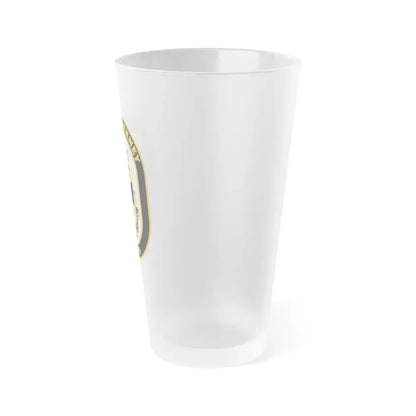 USS McInerney FFG 8 (U.S. Navy) Frosted Pint Glass 16oz - Go Mug Yourself