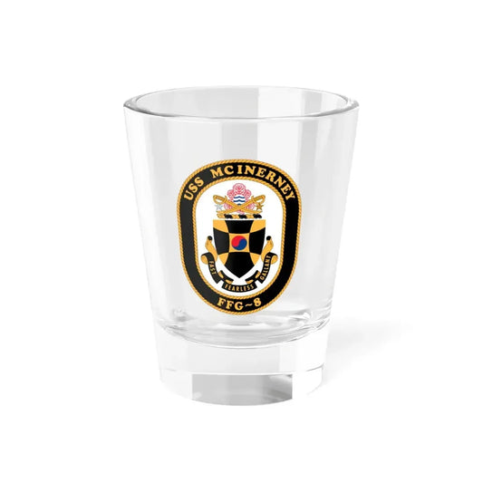 USS McInerney FFG 8 (U.S. Navy) Shot Glass 1.5oz 1.5oz - Go Mug Yourself