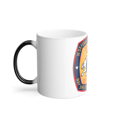 USS Memphis SSN 691 In Defence of the Human Freedom (U.S. Navy) Color Changing Mug 11oz-Go Mug Yourself