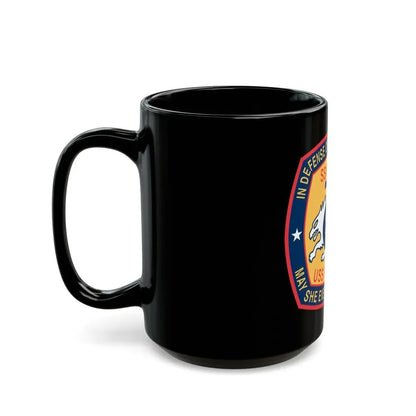 USS Memphis SSN 691 In Defence of the Human Freedom (U.S. Navy) Black Coffee Mug - Go Mug Yourself