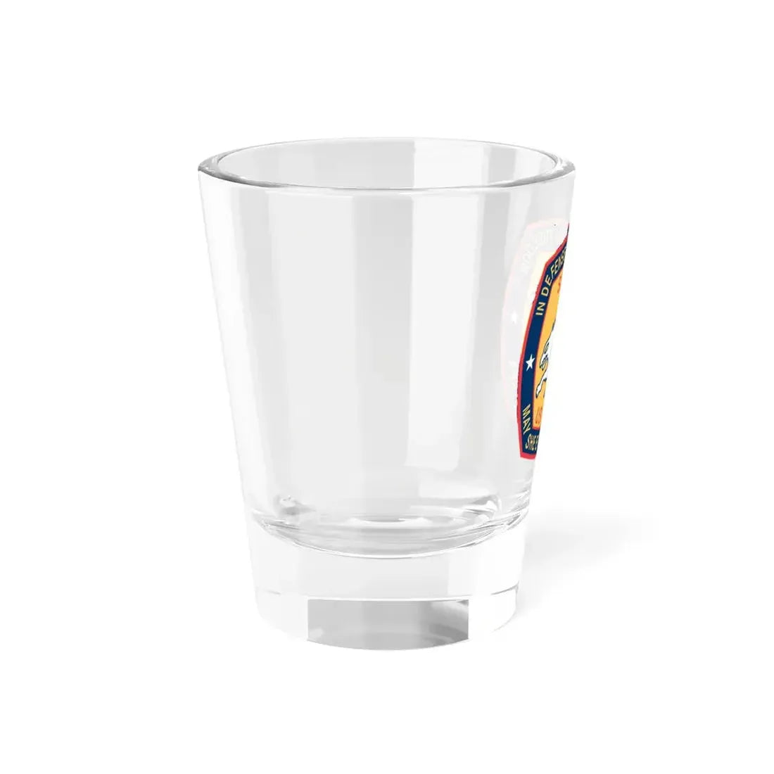 USS Memphis SSN 691 In Defence of the Human Freedom (U.S. Navy) Shot Glass 1.5oz - Go Mug Yourself