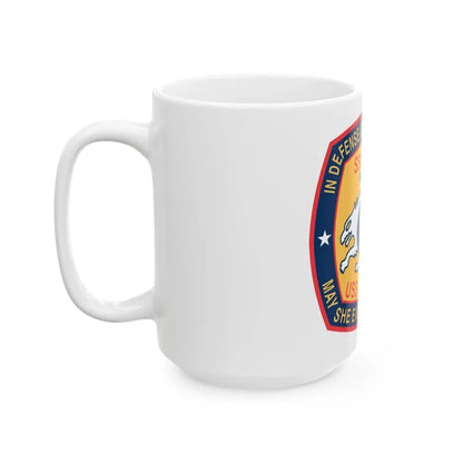 USS Memphis SSN 691 In Defence of the Human Freedom (U.S. Navy) White Coffee Mug - Go Mug Yourself