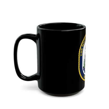 USS Michael Monsoor DDG 1001 Crest (U.S. Navy) Black Coffee Mug-Go Mug Yourself