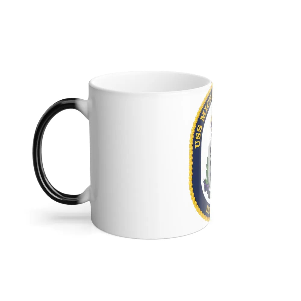 USS Michael Monsoor DDG 1001 Crest (U.S. Navy) Color Changing Mug 11oz-Go Mug Yourself
