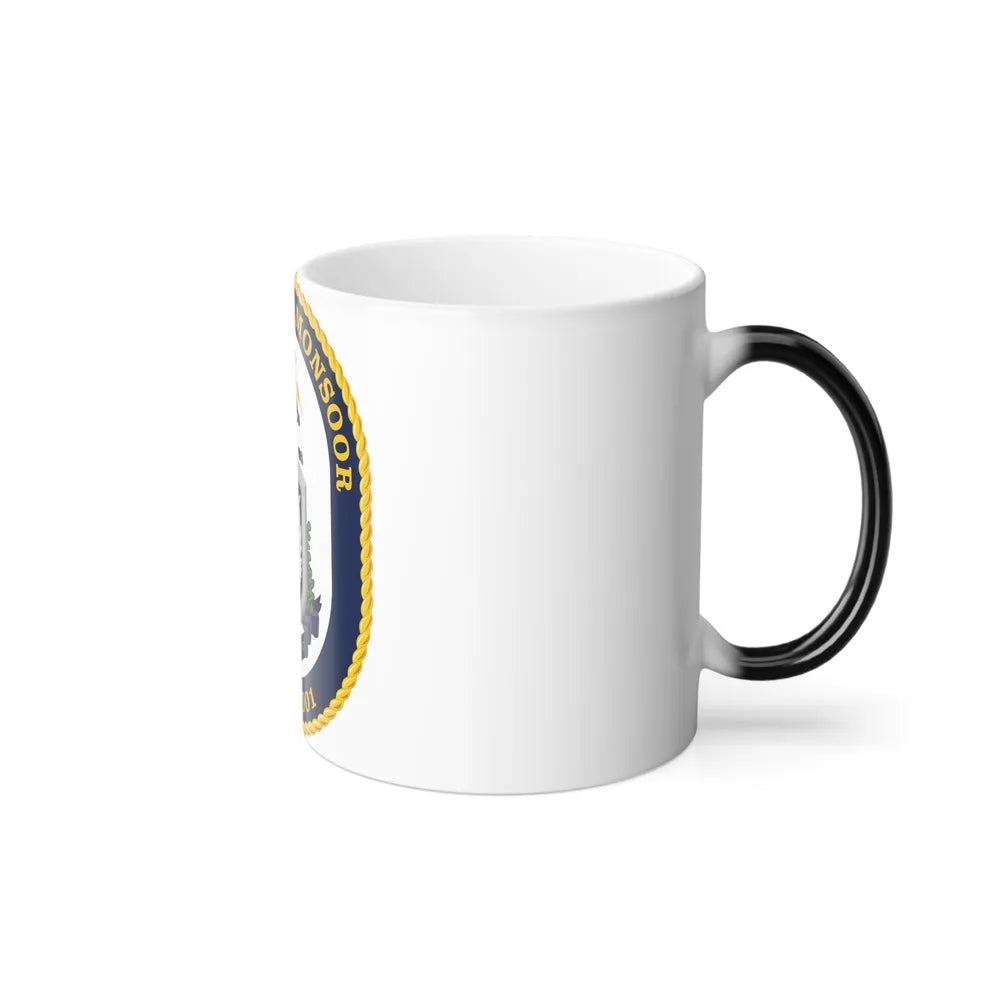 USS Michael Monsoor DDG 1001 Crest (U.S. Navy) Color Changing Mug 11oz-Go Mug Yourself
