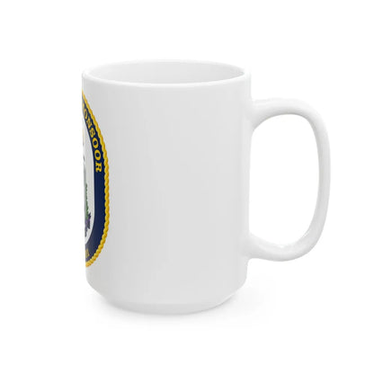 USS Michael Monsoor DDG 1001 Crest (U.S. Navy) White Coffee Mug-Go Mug Yourself