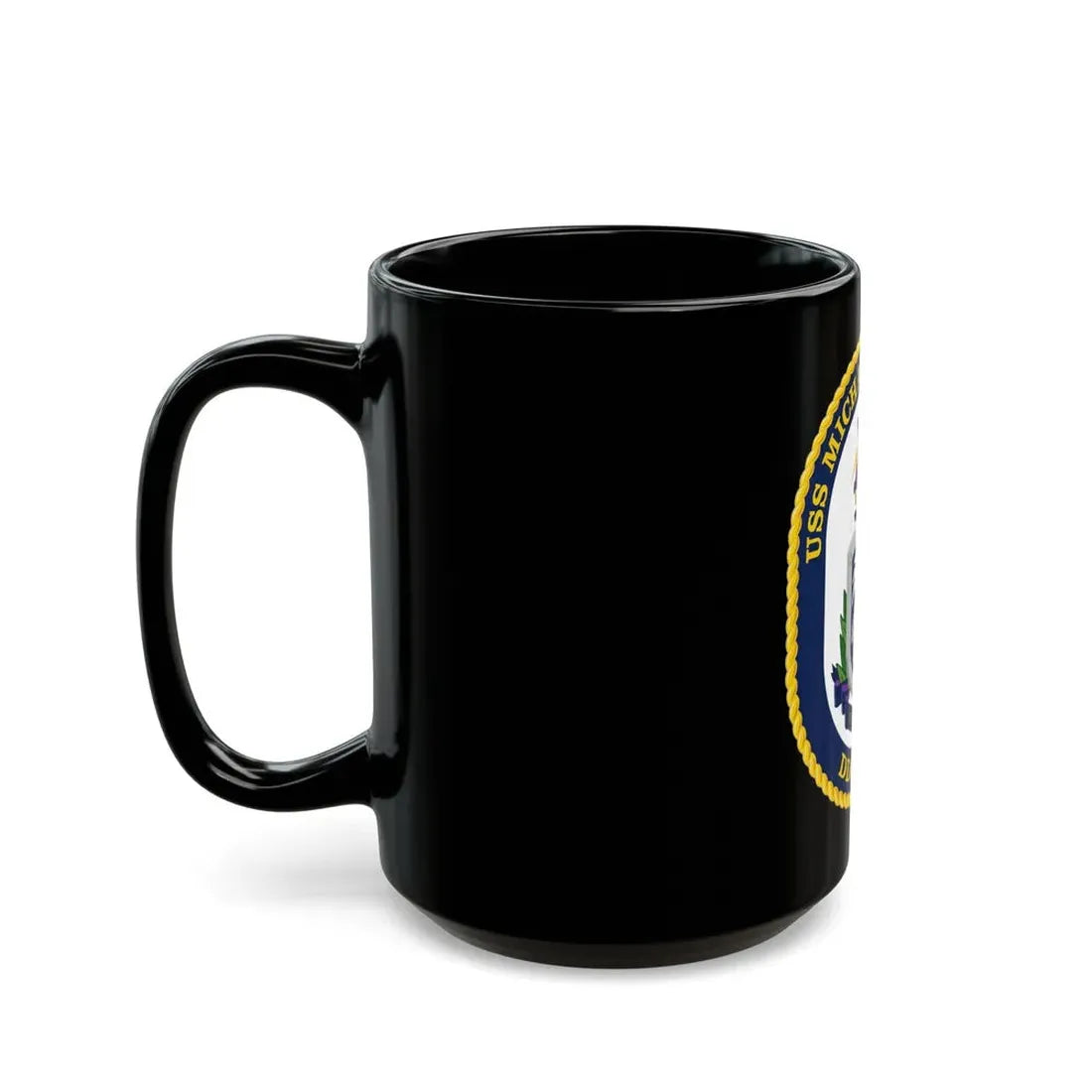 USS Michael Monsoor DDG 1001 Crest (U.S. Navy) Black Coffee Mug - Go Mug Yourself