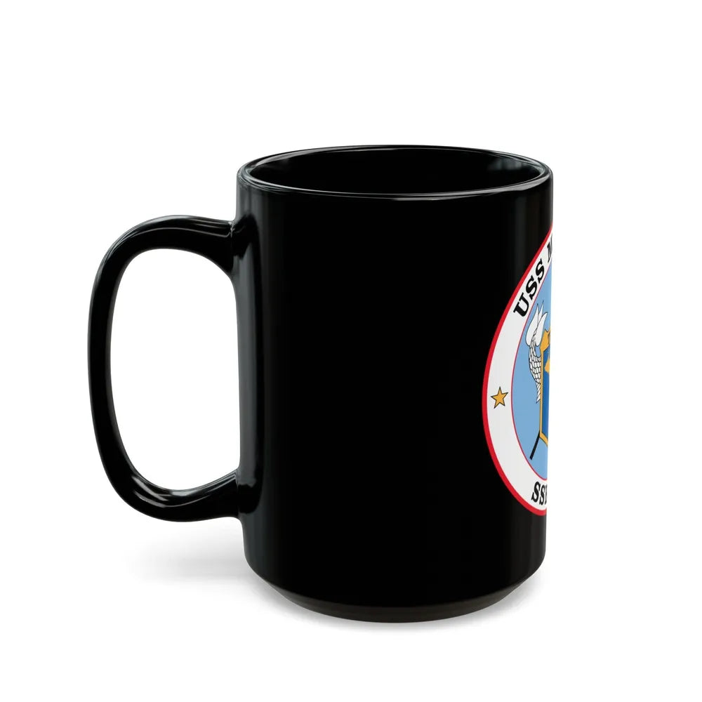 USS Michigan SSBN 727 (U.S. Navy) Black Coffee Mug-Go Mug Yourself