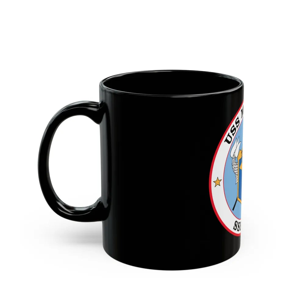 USS Michigan SSBN 727 (U.S. Navy) Black Coffee Mug-Go Mug Yourself