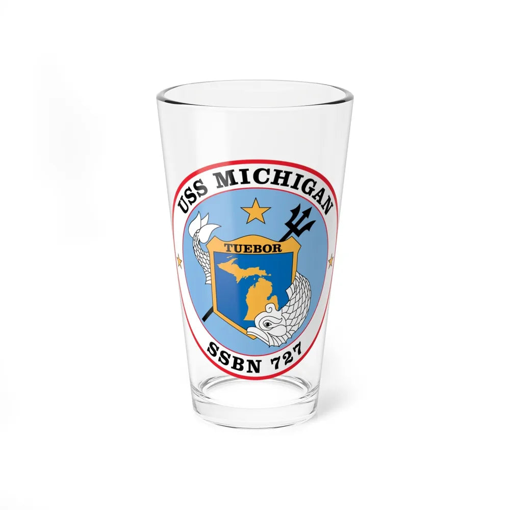 USS Michigan SSBN 727 (U.S. Navy) Pint Glass 16oz-16oz-Go Mug Yourself