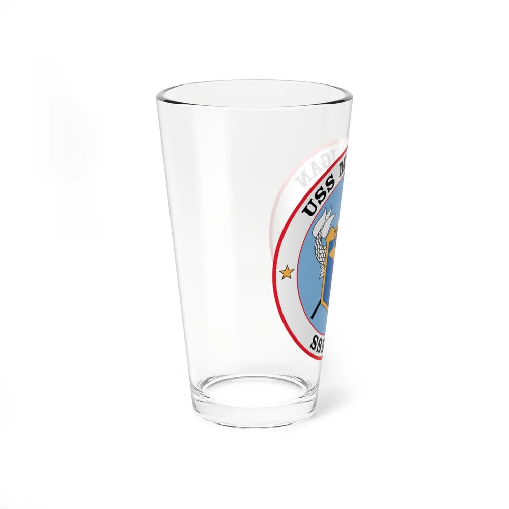 USS Michigan SSBN 727 (U.S. Navy) Pint Glass 16oz-Go Mug Yourself