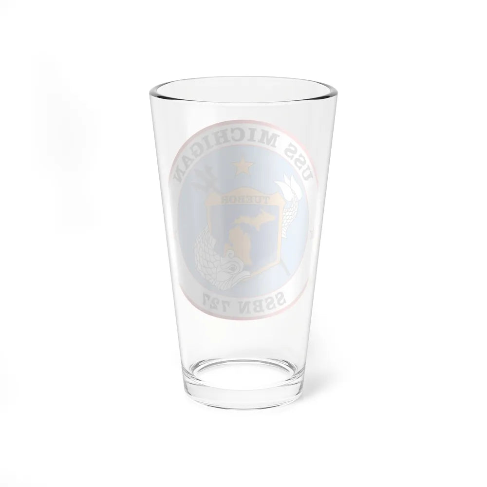 USS Michigan SSBN 727 (U.S. Navy) Pint Glass 16oz-Go Mug Yourself