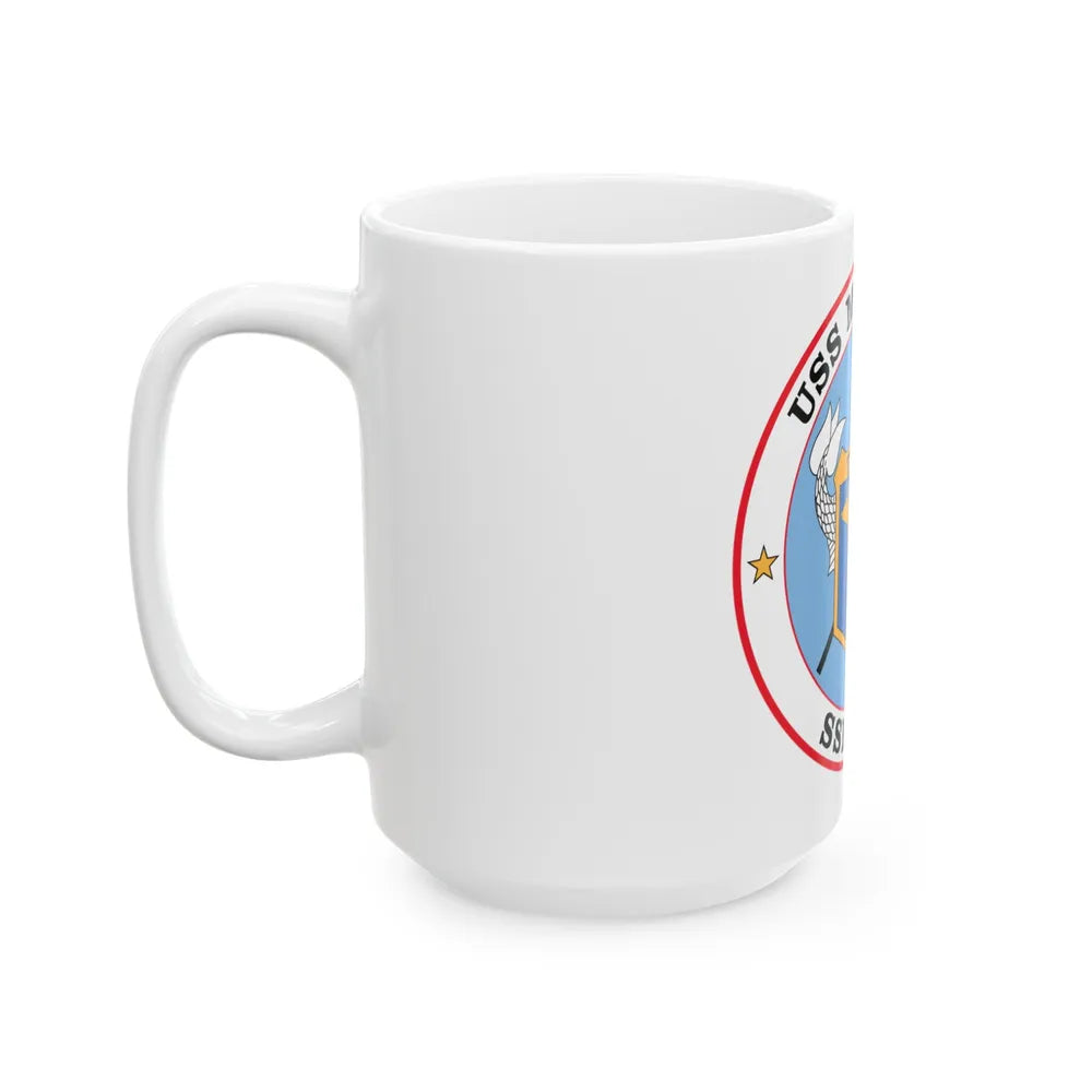 USS Michigan SSBN 727 (U.S. Navy) White Coffee Mug-Go Mug Yourself