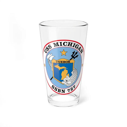 USS Michigan SSBN 727 (U.S. Navy) Pint Glass 16oz 16oz - Go Mug Yourself
