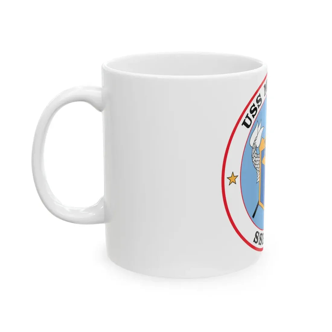 USS Michigan SSBN 727 (U.S. Navy) White Coffee Mug - Go Mug Yourself