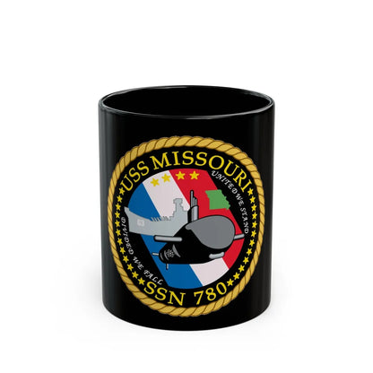 USS Missouri SSN780 (U.S. Navy) Black Coffee Mug-11oz-Go Mug Yourself