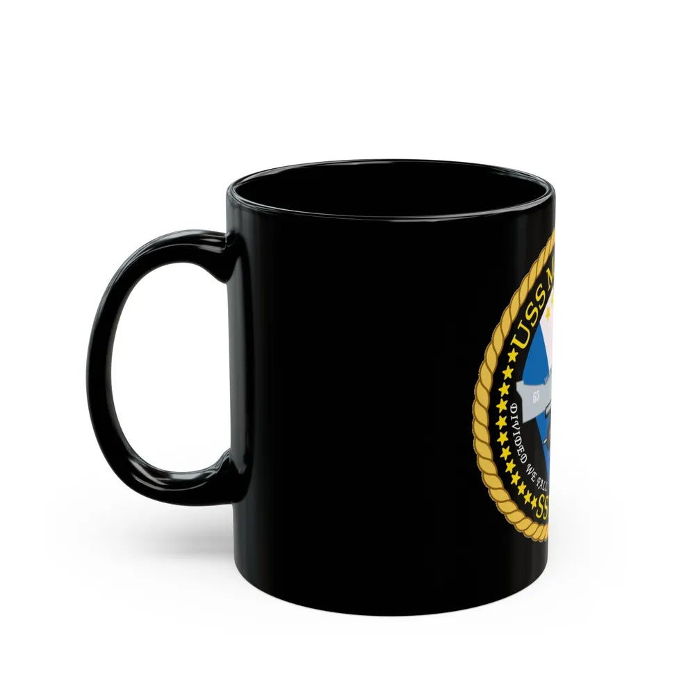 USS Missouri SSN780 (U.S. Navy) Black Coffee Mug-Go Mug Yourself