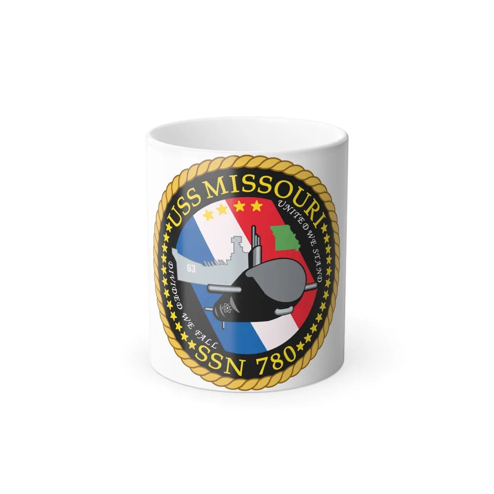 USS Missouri SSN780 (U.S. Navy) Color Changing Mug 11oz-11oz-Go Mug Yourself