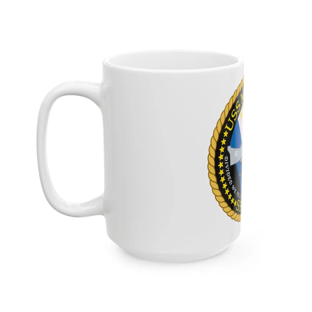 USS Missouri SSN780 (U.S. Navy) White Coffee Mug-Go Mug Yourself