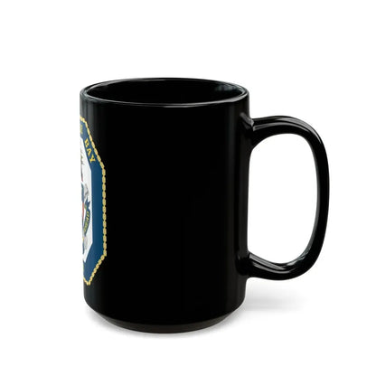 USS Mobile Bay CG 53 Crest (U.S. Navy) Black Coffee Mug - Go Mug Yourself
