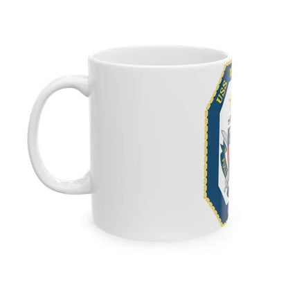 USS Mobile Bay CG 53 Crest (U.S. Navy) White Coffee Mug - Go Mug Yourself