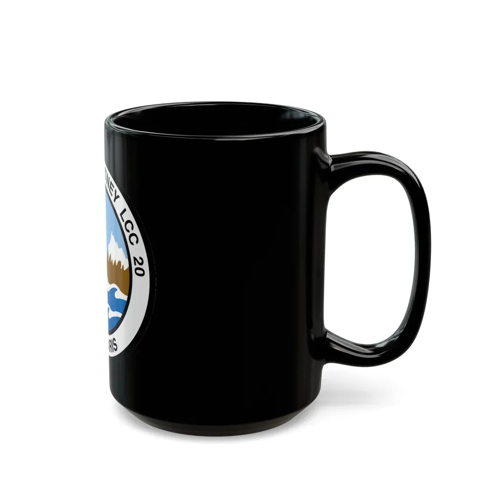 USS Mount Whitney LCC 20 Vox Maris (U.S. Navy) Black Coffee Mug-Go Mug Yourself