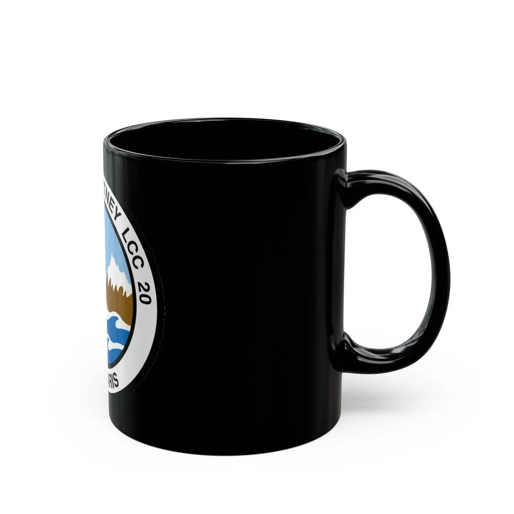 USS Mount Whitney LCC 20 Vox Maris (U.S. Navy) Black Coffee Mug-Go Mug Yourself