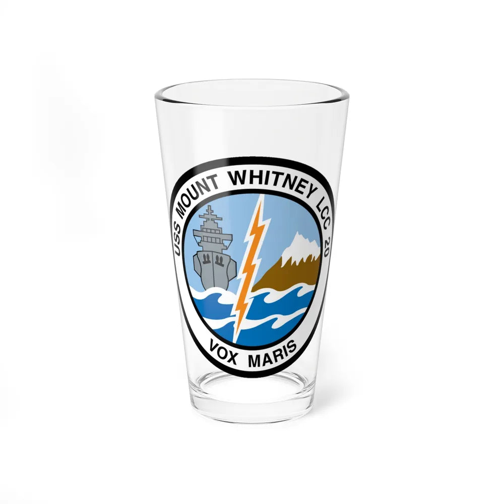 USS Mount Whitney LCC 20 Vox Maris (U.S. Navy) Pint Glass 16oz-16oz-Go Mug Yourself