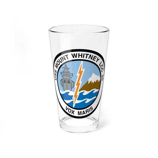 USS Mount Whitney LCC 20 Vox Maris (U.S. Navy) Pint Glass 16oz 16oz - Go Mug Yourself