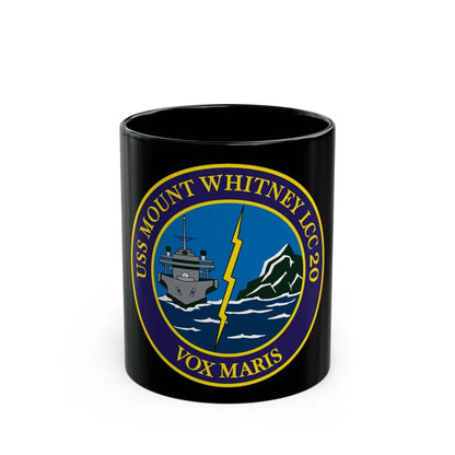 USS Mount Whitney LLC 20 VOX MARIS v2 (U.S. Navy) Black Coffee Mug-11oz-Go Mug Yourself