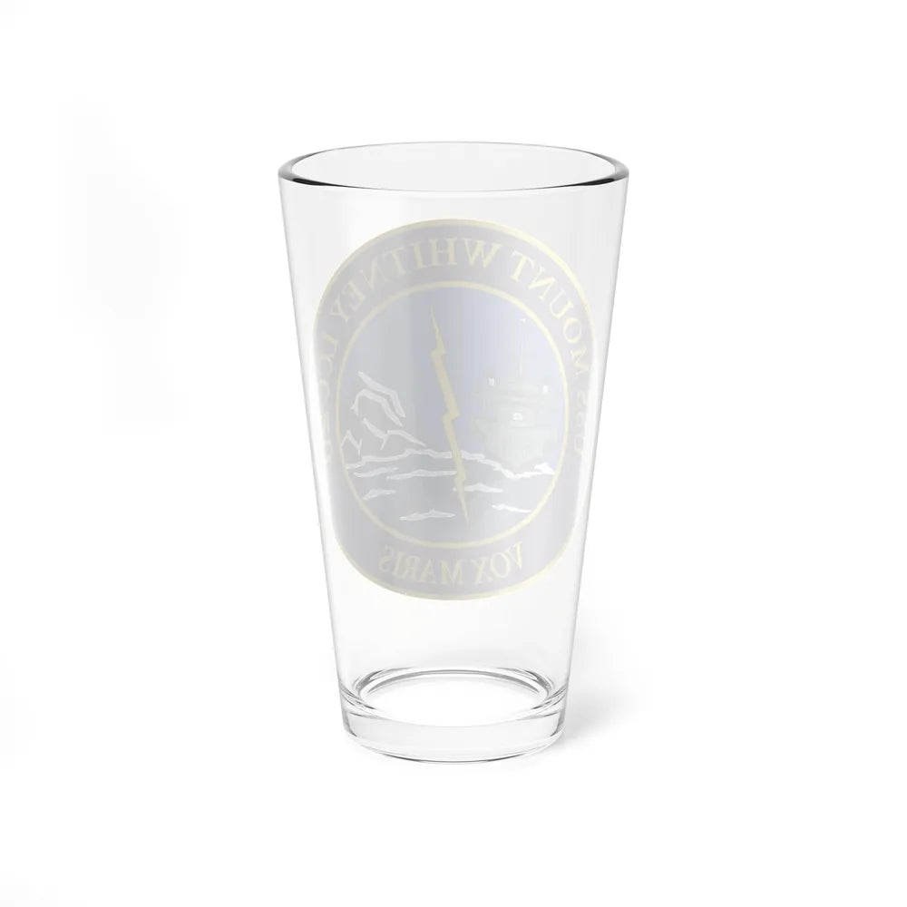 USS Mount Whitney LLC 20 VOX MARIS v2 (U.S. Navy) Pint Glass 16oz-Go Mug Yourself