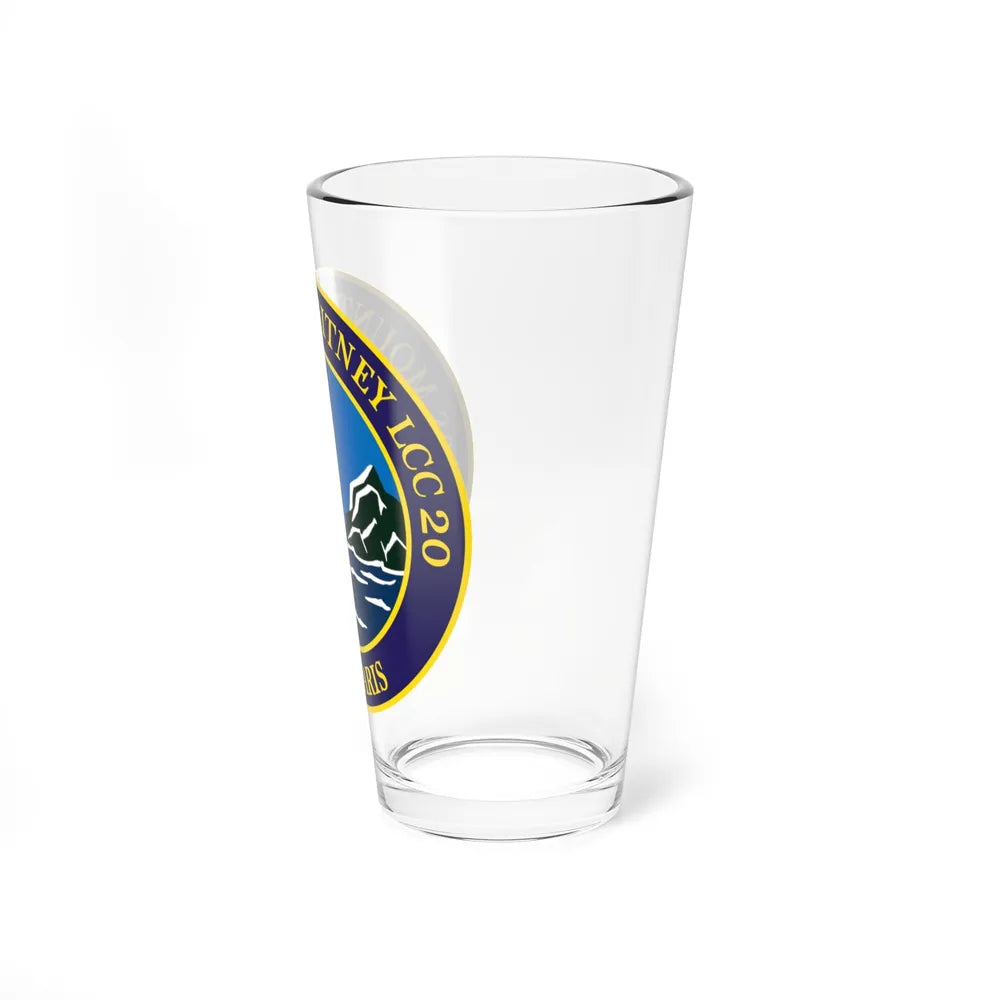 USS Mount Whitney LLC 20 VOX MARIS v2 (U.S. Navy) Pint Glass 16oz-Go Mug Yourself