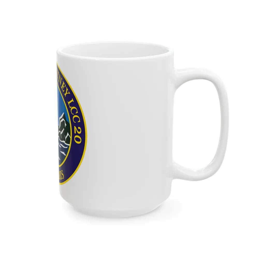 USS Mount Whitney LLC 20 VOX MARIS v2 (U.S. Navy) White Coffee Mug-Go Mug Yourself