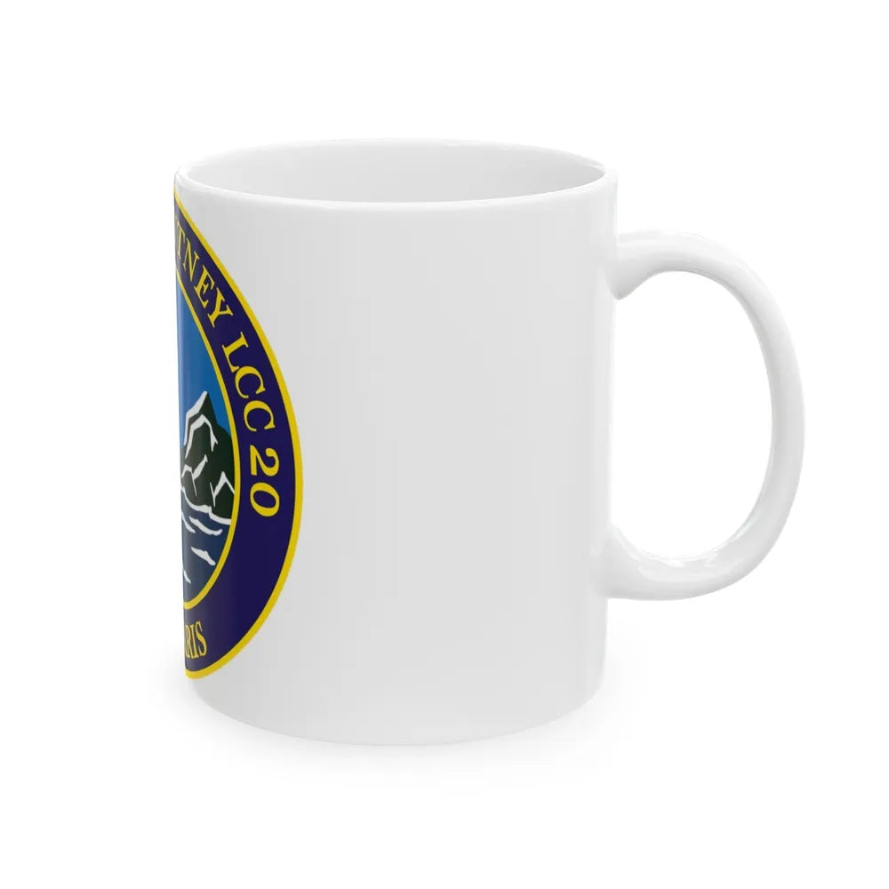 USS Mount Whitney LLC 20 VOX MARIS v2 (U.S. Navy) White Coffee Mug-Go Mug Yourself