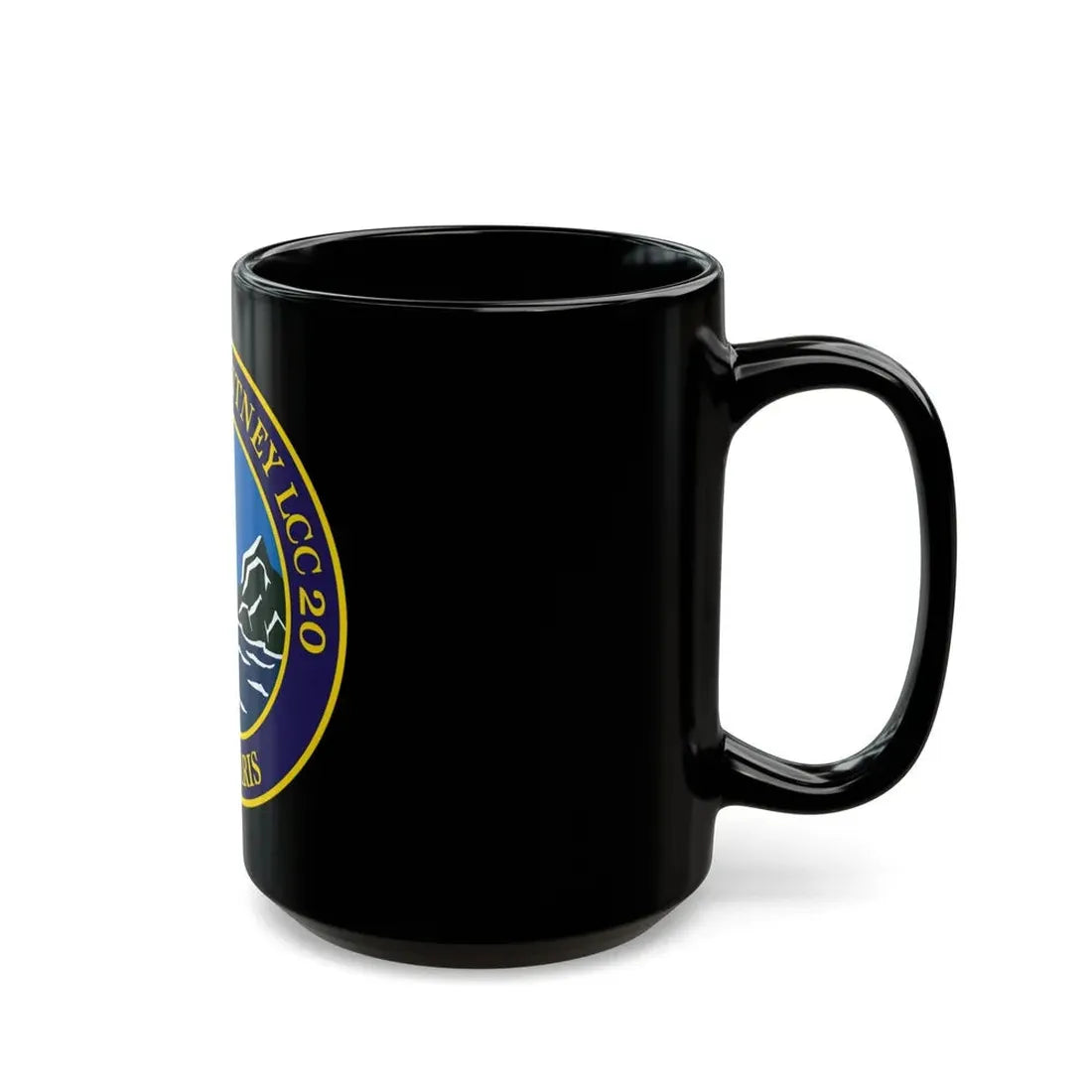 USS Mount Whitney LLC 20 VOX MARIS v2 (U.S. Navy) Black Coffee Mug - Go Mug Yourself