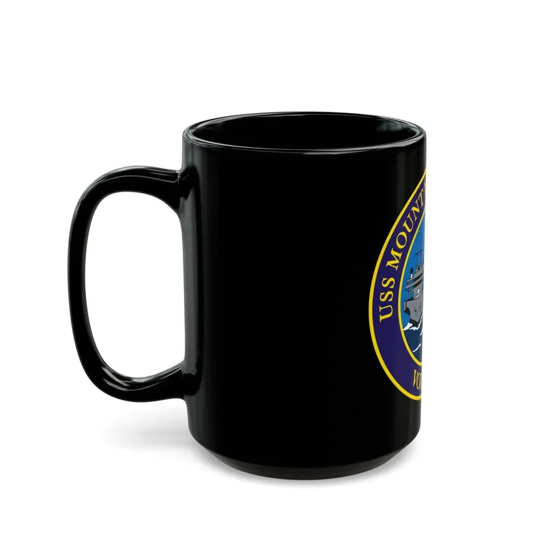 USS Mount Whitney LLC 20 VOX MARIS v2 (U.S. Navy) Black Coffee Mug - Go Mug Yourself