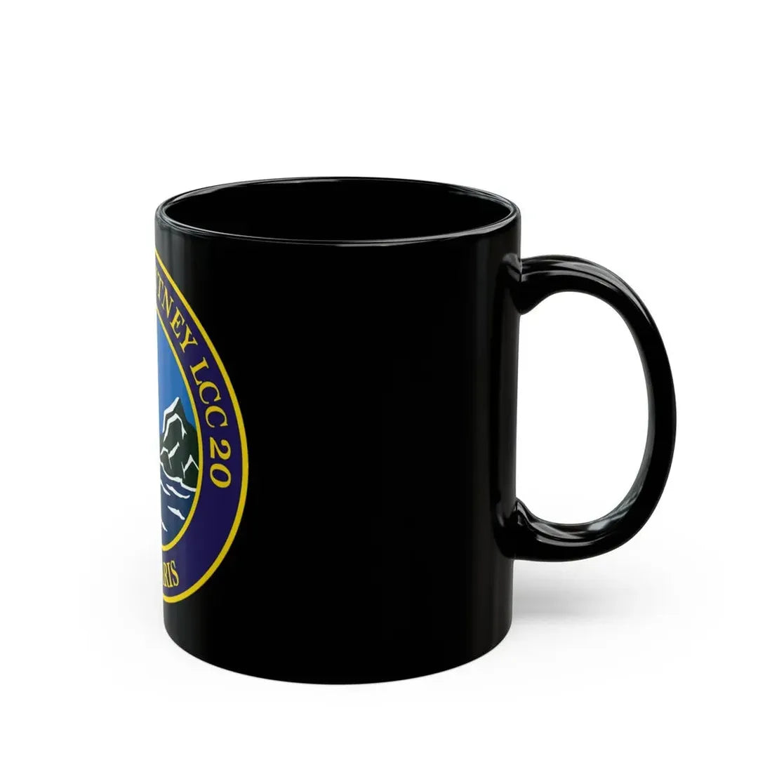 USS Mount Whitney LLC 20 VOX MARIS v2 (U.S. Navy) Black Coffee Mug - Go Mug Yourself