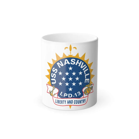 USS Nashille LPD 13 (U.S. Navy) Color Changing Mug 11oz-11oz-Go Mug Yourself