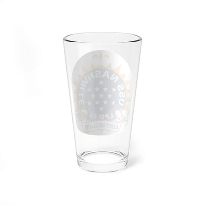 USS Nashille LPD 13 (U.S. Navy) Pint Glass 16oz-Go Mug Yourself