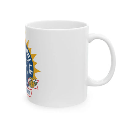 USS Nashille LPD 13 (U.S. Navy) White Coffee Mug-Go Mug Yourself