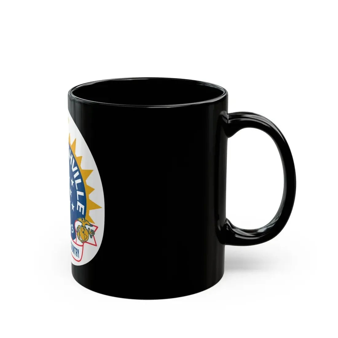 USS Nashille LPD 13 (U.S. Navy) Black Coffee Mug - Go Mug Yourself