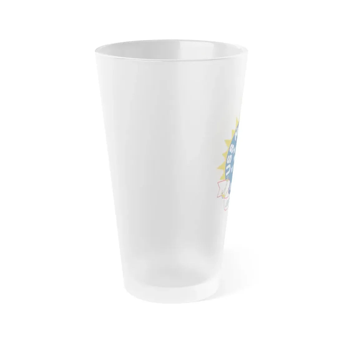 USS Nashille LPD 13 (U.S. Navy) Frosted Pint Glass 16oz - Go Mug Yourself