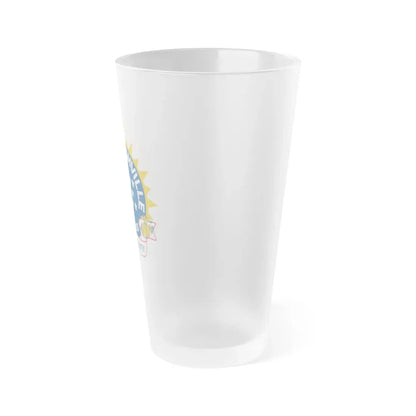 USS Nashille LPD 13 (U.S. Navy) Frosted Pint Glass 16oz - Go Mug Yourself