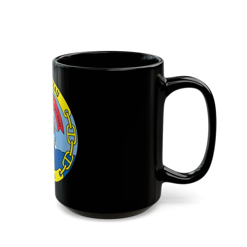 USS Nassau LHA 4 (U.S. Navy) Black Coffee Mug-Go Mug Yourself