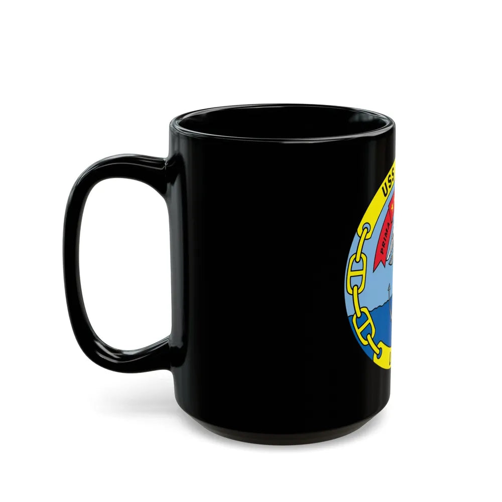 USS Nassau LHA 4 (U.S. Navy) Black Coffee Mug-Go Mug Yourself