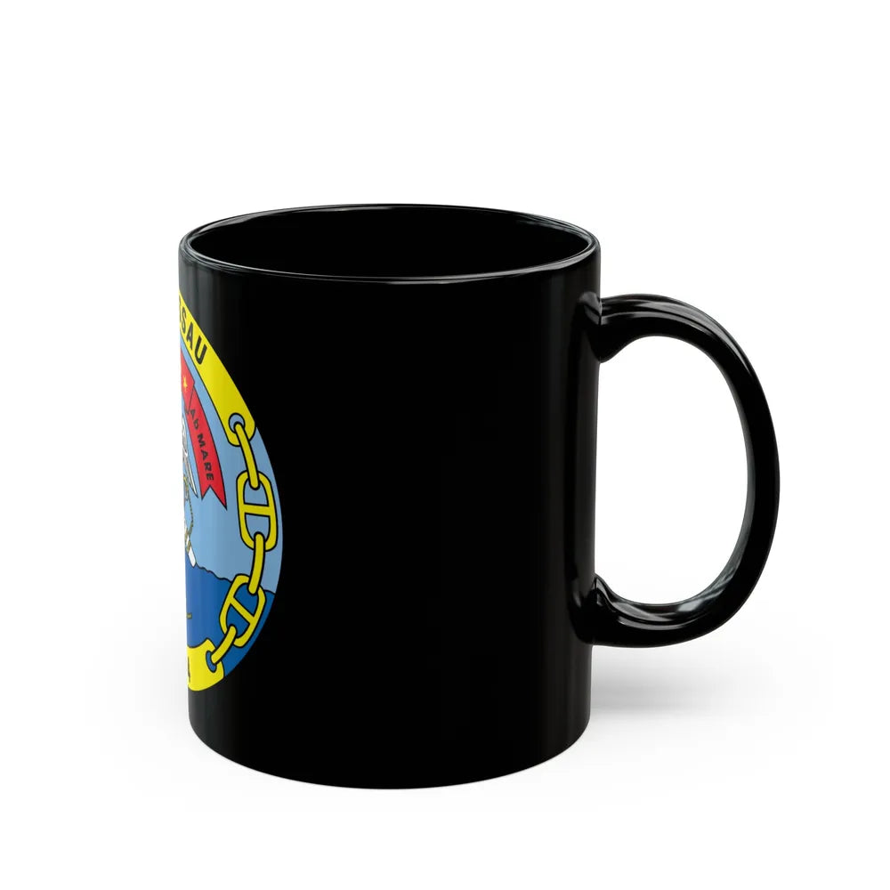 USS Nassau LHA 4 (U.S. Navy) Black Coffee Mug-Go Mug Yourself