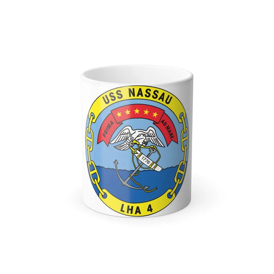 USS Nassau LHA 4 (U.S. Navy) Color Changing Mug 11oz-11oz-Go Mug Yourself