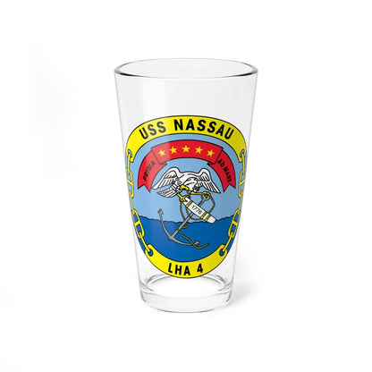 USS Nassau LHA 4 (U.S. Navy) Pint Glass 16oz-16oz-Go Mug Yourself